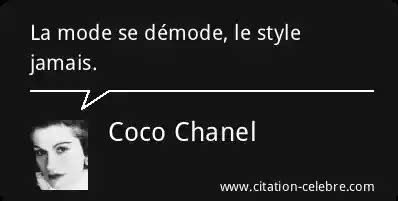 citation coco chanel style classique la mode se demode|coco chanel style.